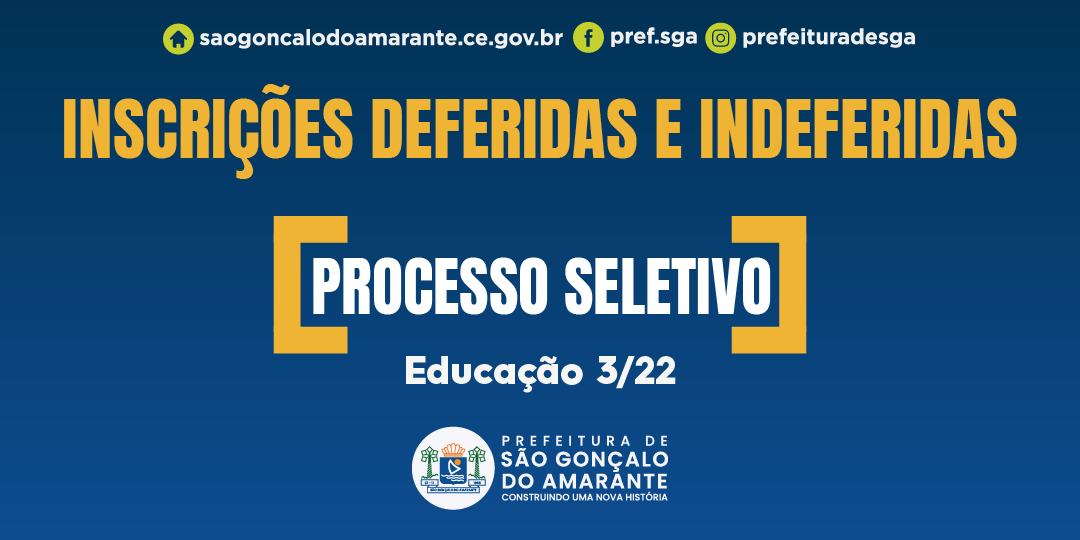 Comunicado sobre os processos seletivos